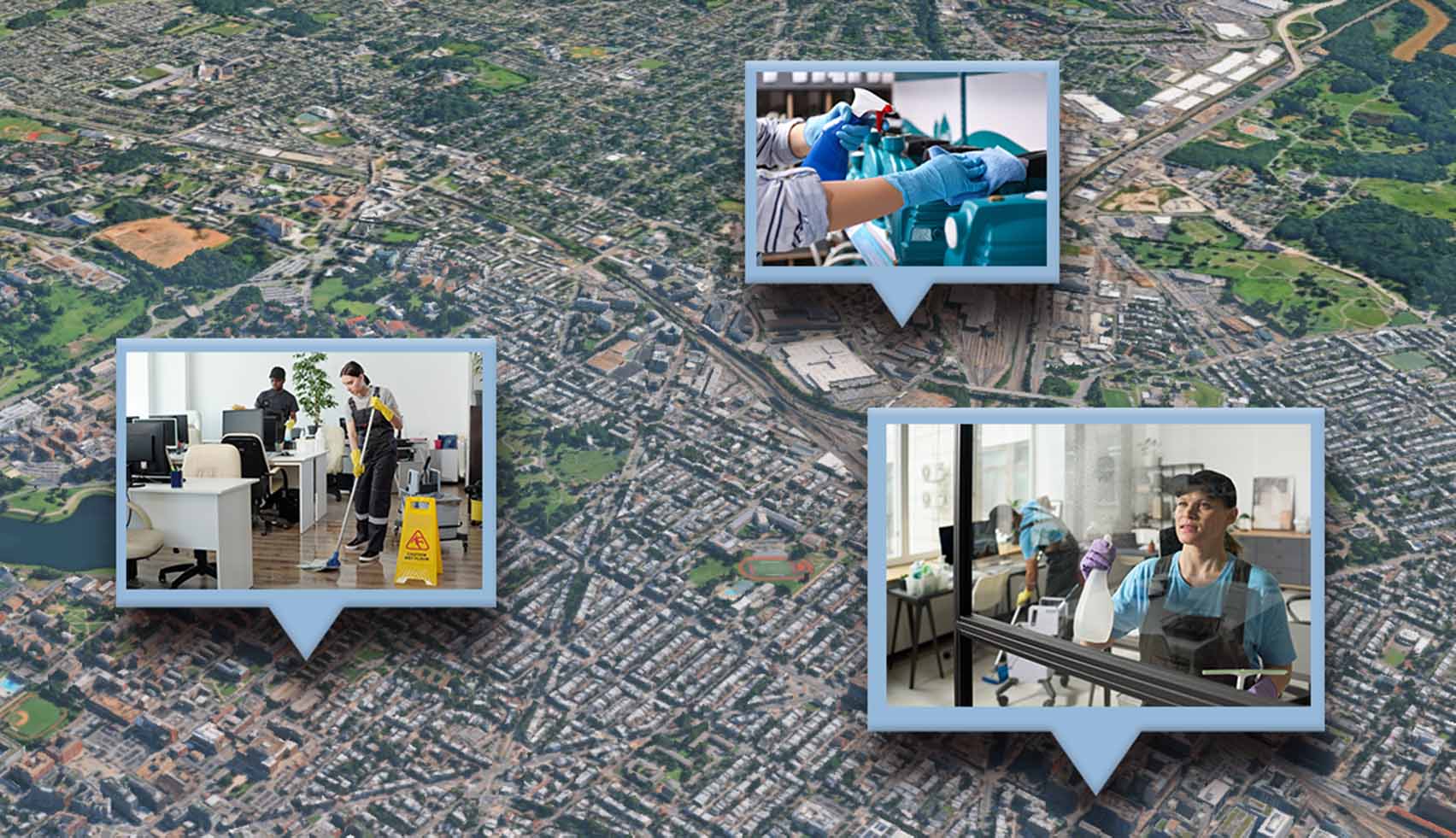 Heritage Facility Services serves offices, residential properties and industrial spaces across the Washington metro area and surrounding jurisdictions.